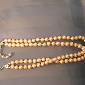 Double strand Richelieu pearl necklace